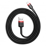 Baseus Cafule kabel USB–Lightning 1 m, 2,4 A, czerwono‑czarny