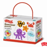 Puzzle obrysowe Morze 5 obrazków