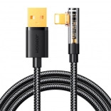 kątowy kabel USB‑A na Lightning 1,2 m czarny Joyroom