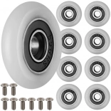 zestaw rolek jezdnych do drzwi prysznicowych RUHHY, 23 mm, 8 szt. ze śrubami