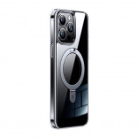 Przezroczyste magnetyczne etui TORRAS UPRO Ostand z podstawką do iPhone 15 Pro