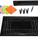 Filcowa mata do puzzli 500–2000 elementów z dmuchaną tubą