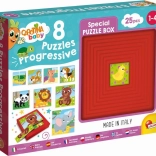 Progresywne puzzle maluchy 8 w 1 LISCIANI