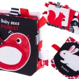 Kontrastowa książka tekstylna dla niemowląt Las