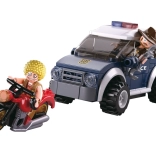 Sluban policja off-road i złodziej na motocyklu