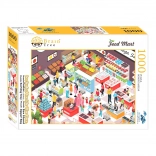 Puzzle BRAIN TREE Food Mart – samoobsługa, 1000 elementów