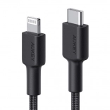 Nylonowy kabel Lightning–USB‑C czarny 2 m