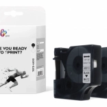 Taśma do DYMO 12 mm x 7 m, czarny nadruk na białym tle, 2 szt.