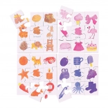 Bigjigs Toys drewniane dydaktyczne puzzle Kolory 4w1