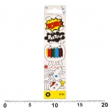 Sześciokątne kredki 6 szt.