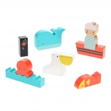 Drewniana układanka Na morzu PETIT COLLAGE