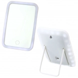 Bezprzewodowe lusterko kosmetyczne z podświetleniem LED białe