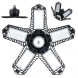 Sufitowa składana lampa warsztatowa LED E27, 80 W, 8000 lm