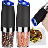 Elektryczny grawitacyjny młynek do przypraw – zestaw 2 szt. Ruhhy
