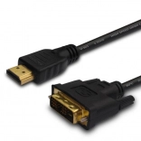 Kabel HDMI na DVI 1,8 m ze złoconymi złączami