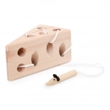 Drewniany ser do przeplatania z myszką – Small Foot