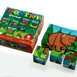 Klocki Kubus Moje Pierwsze Zwierzątka Drewno