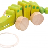 Drewniany krokodyl na sznurku Small Foot