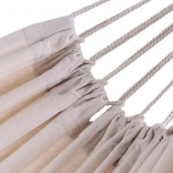 ogrodowy hamak z wytrzymałej tkaniny 200 × 80 cm z pasami i torbą