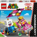 lego super mario mario kart – wario i king boo zestaw wyścigowy
