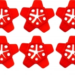 Czerwone gwiaździste krzyżyki dystansowe do płytek 100 sztuk