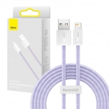 Baseus Dynamic pleciony kabel USB–Lightning 2 m, 2,4 A, fioletowy