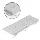 Poduszka na leżak i fotel ogrodowy, szara 145 × 52 cm MODERNHOME