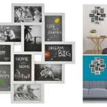 Multiramka na 10 fotografii – Biała
