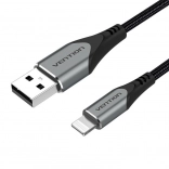 Kabel USB do Lightning Vention 1 m szary