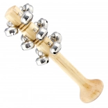 Bino dzwonki z dzwoneczkami na drewnianym uchwycie