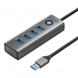 Rozdzielacz USB ORICO 4× USB 3.0, szary