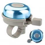 Metalowy dzwonek rowerowy na kierownicę – głośny klasyczny, niebieski