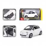 Bburago Fiat 500 model samochodzika 1:24 biały