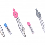 Cyrkiel z zapasowymi grafitami