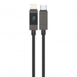Foneng XS05 kabel USB‑C na Lightning z PD 27 W, 1,2 m, czarny