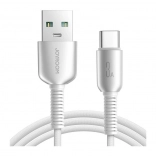 Joyroom kabel USB-A do USB-C 3A, w oplocie, 1,2 m, szary
