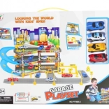 Trzypoziomowy garaż z autkami