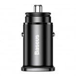 Baseus Square metalowy adapter samochodowy A+C 30W z szybkim ładowaniem