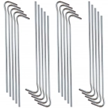 Stalowe śledzie namiotowe 18 cm, zestaw 20 szt.