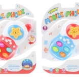 Plastowy dźwiękowy telefon na baterie dla dzieci