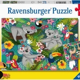 Puzzle RAVENSBURGER Koale i leniwce 2×24 elementów