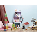 Vilac wieża do układania z klocków ze zwierzątkami