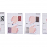 Samoprzylepny bloczek w kształcie dłoni 7,3 × 10 cm, 4 warianty