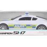 Policyjny samochód ze światłami i dźwiękami, zderzakowy