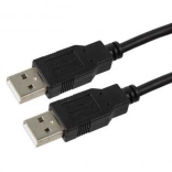 czarny USB kabel AM-AM 1,8m