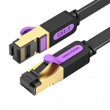 Płaski kabel sieciowy UTP CAT7 Vention ICABJ RJ45 Ethernet 10Gbps 5 m czarny