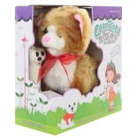 Brązowy kot na kablu