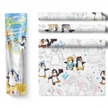 Obrusy do kolorowania 3 szt. - Wesołe pingwiny