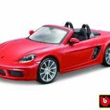 Model Bburago Porsche 718 Boxster pomarańczowy 1:24