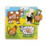 Bigjigs Toys wstawka edukacyjne puzzle farma